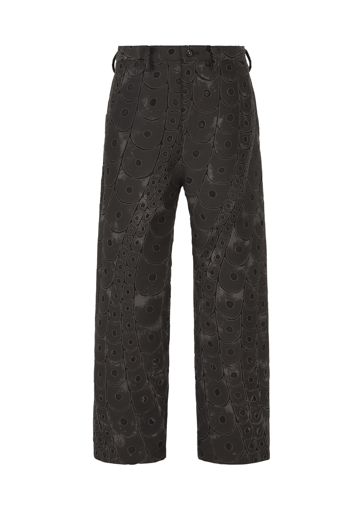 A product shot of the IM MEN UROKOMON trousers in black (15).