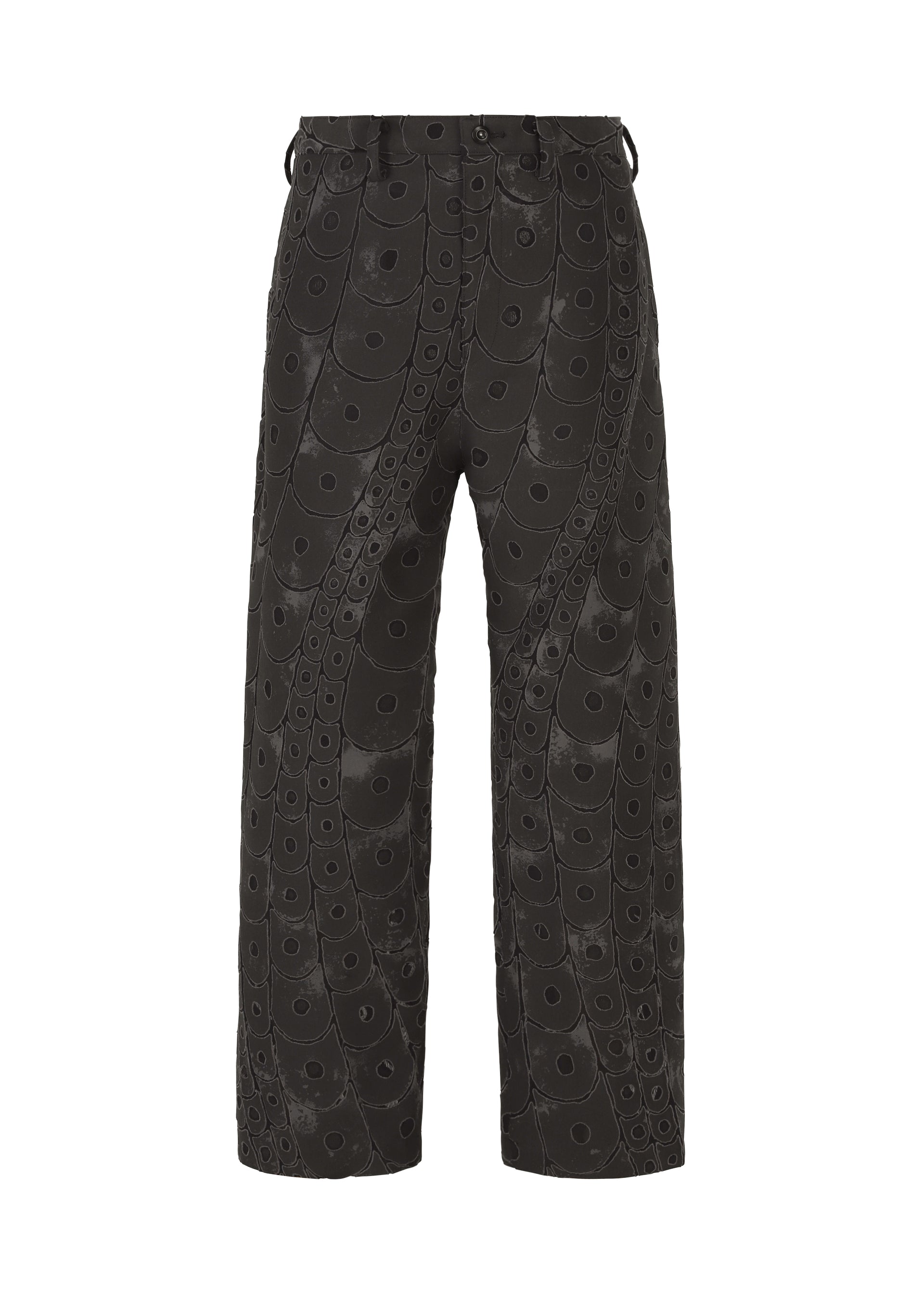 A product shot of the IM MEN UROKOMON trousers in black (15).