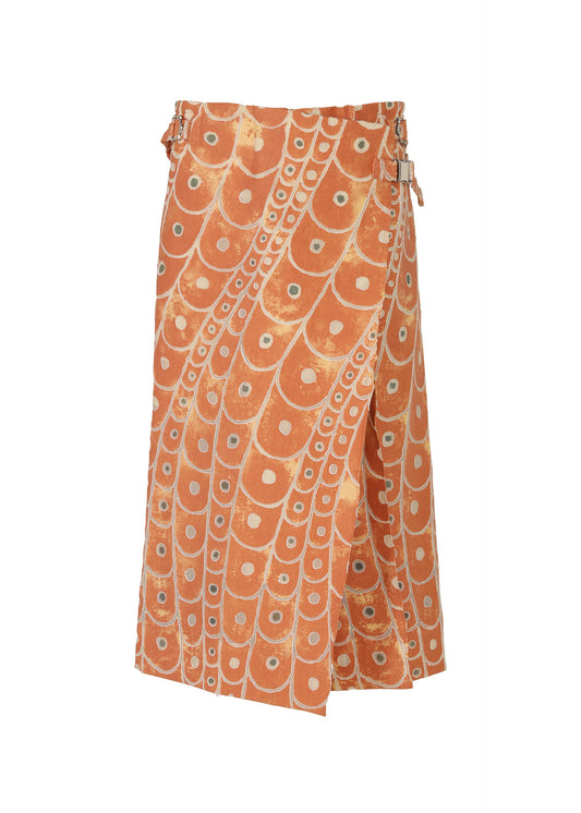 A product shot of the IM MEN UROKOMON trousers in red (24).