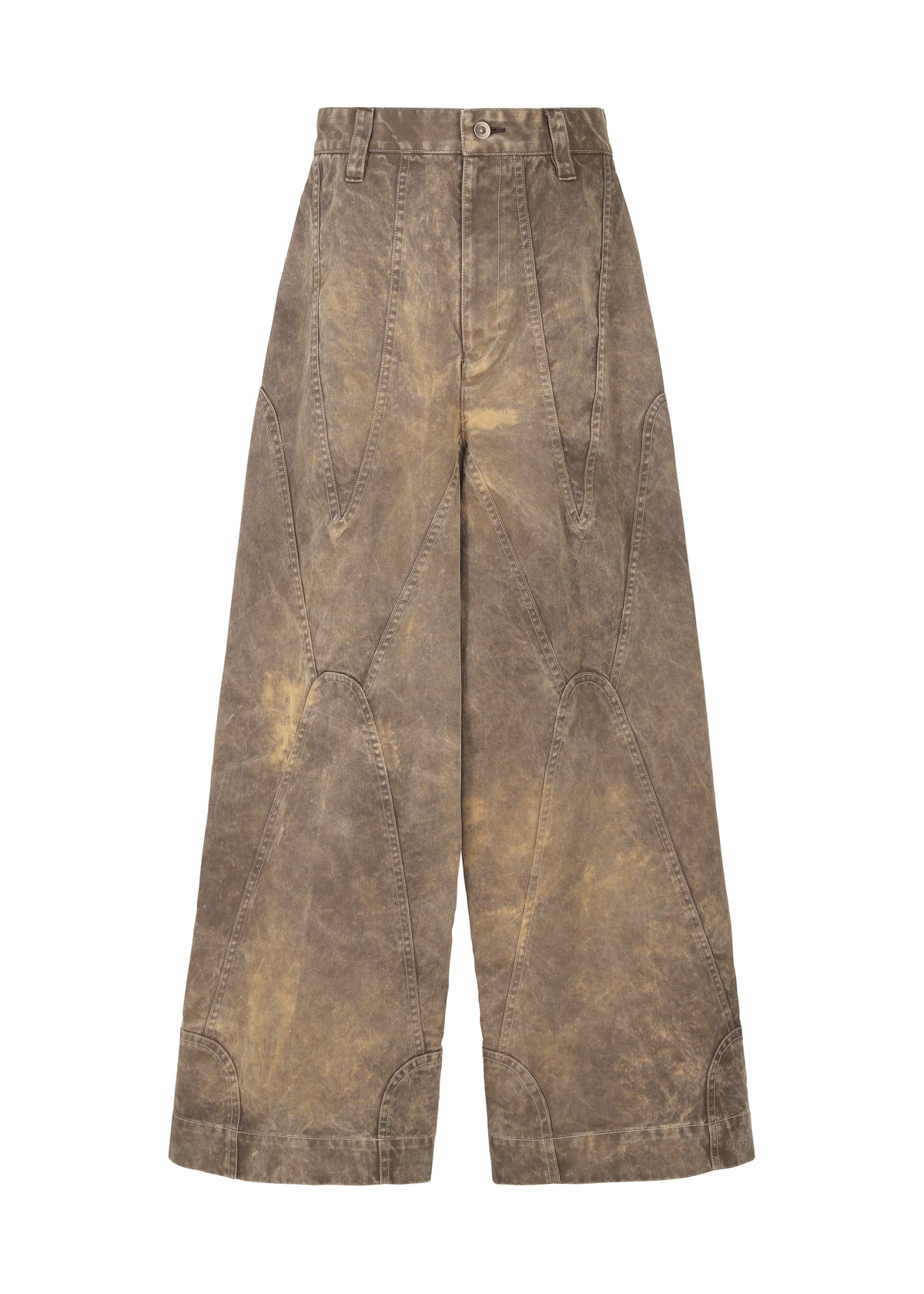 A product shot of the IM MEN ELEMENTS trousers in dark beige (43).