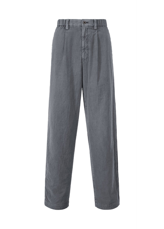 A product shot of the IM MEN PIGMENT DOUBLE FACE COTTON trousers in charcoal grey (13).