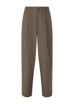 A product shot of the IM MEN NAVY BOTTOMS trousers in dark brown.