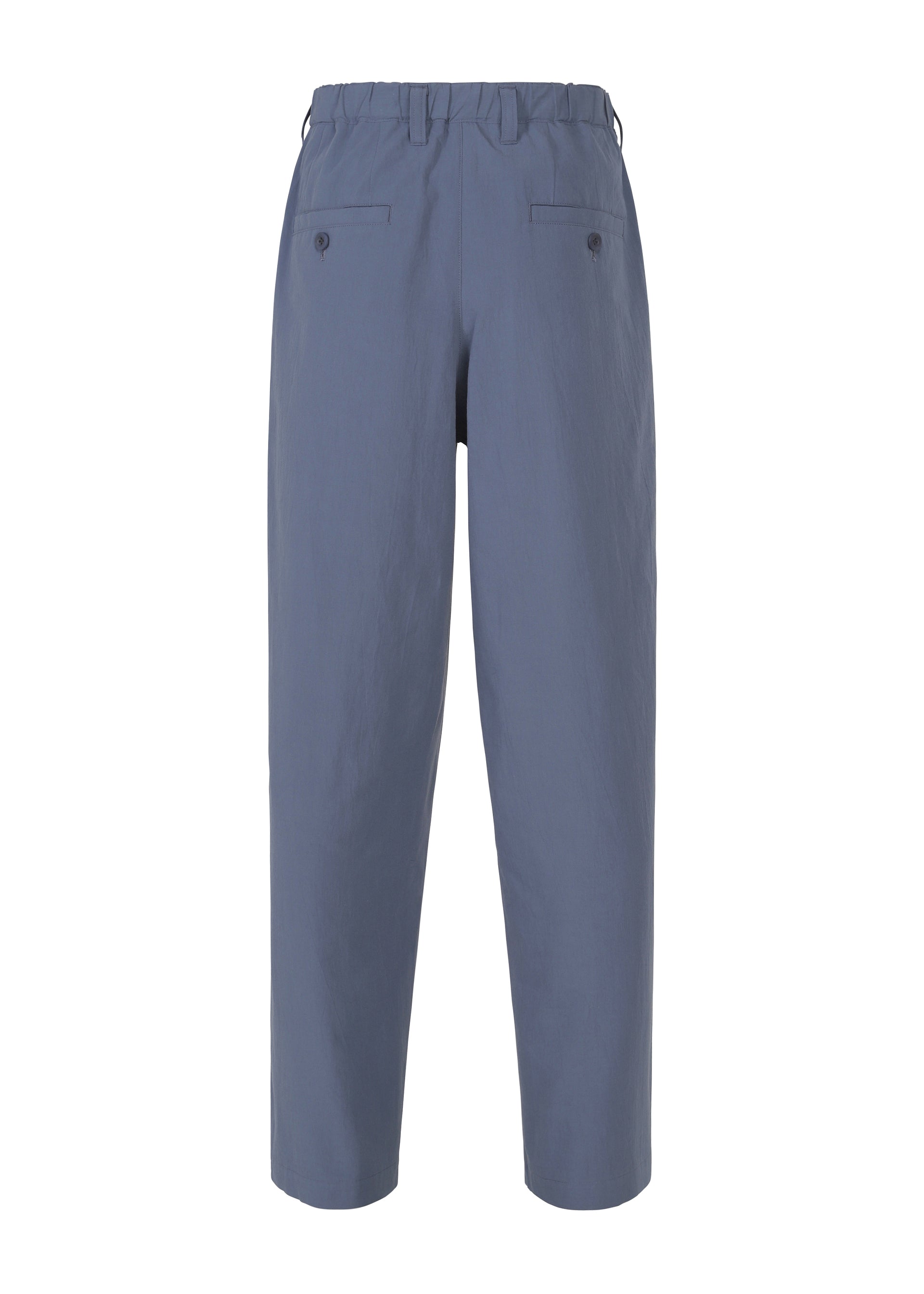 A detail shot of the IM MEN NAVY BOTTOMS trousers.