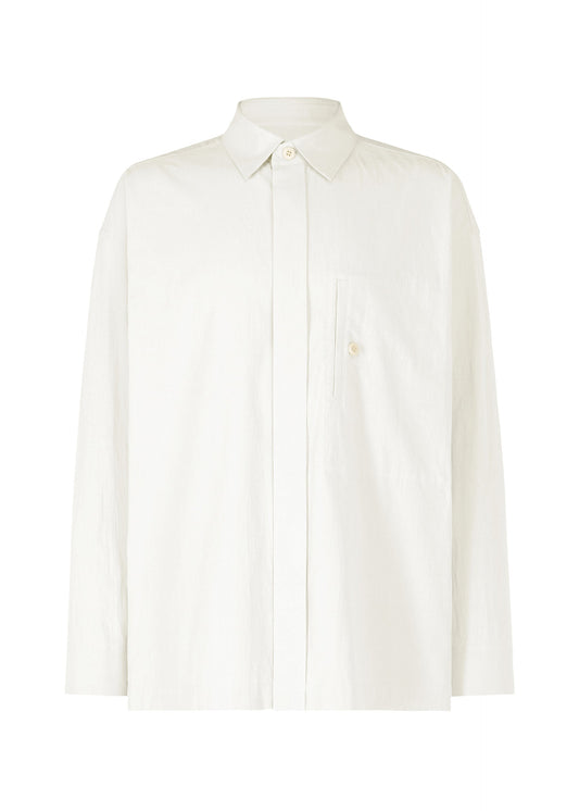 A product shot of the IM MEN WHITE SHIRT clothing in off-white (02).