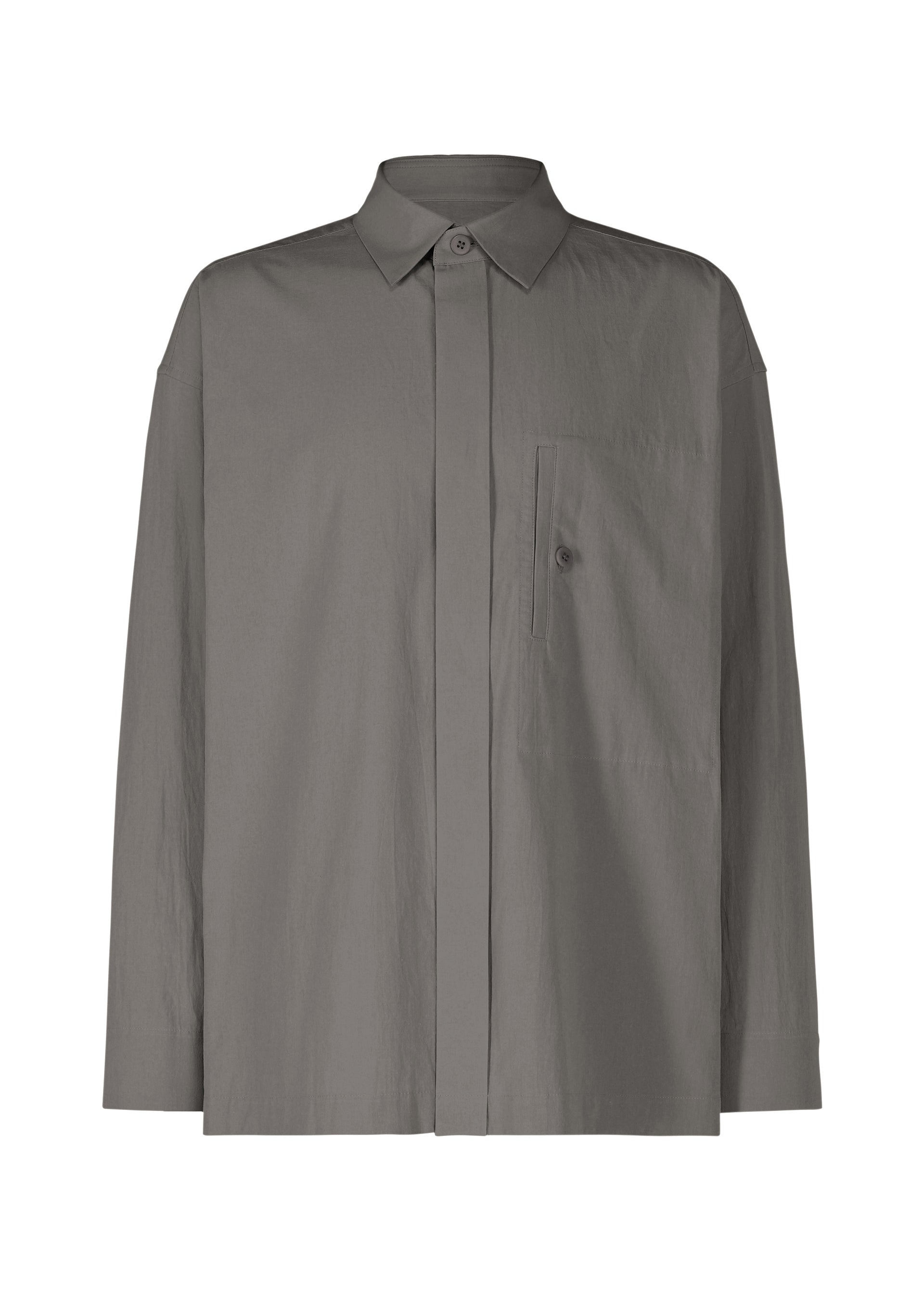 A product shot of the IM MEN WHITE SHIRT clothing in grey (12).