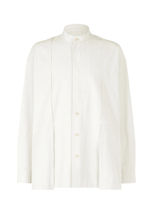 A product shot of the IM MEN WHITE SHIRT clothing in off-white (02).