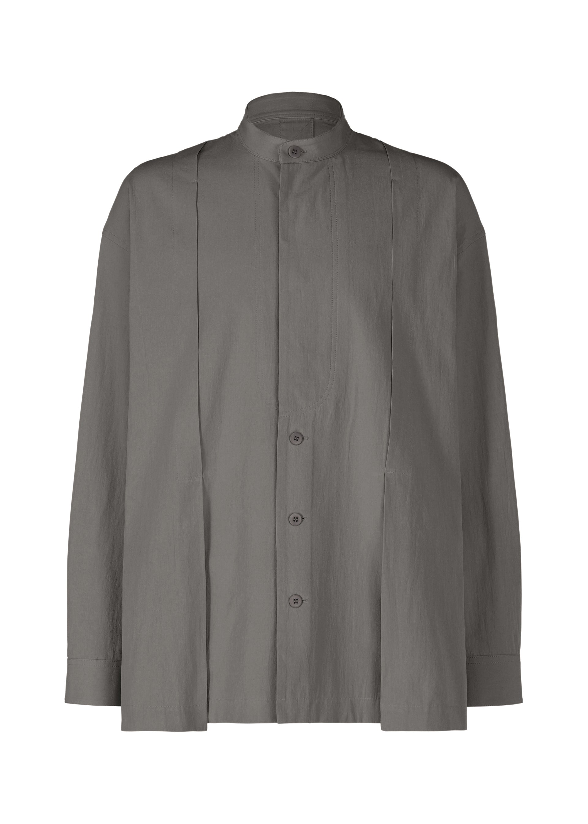 A product shot of the IM MEN WHITE SHIRT clothing in grey (12).
