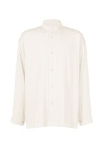 A product shot of the IM MEN ONE SIDE TUCK SHIRT shirt in off-white (02).