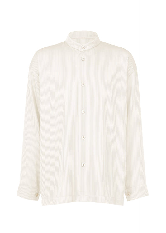A product shot of the IM MEN ONE SIDE TUCK SHIRT shirt in off-white (02).