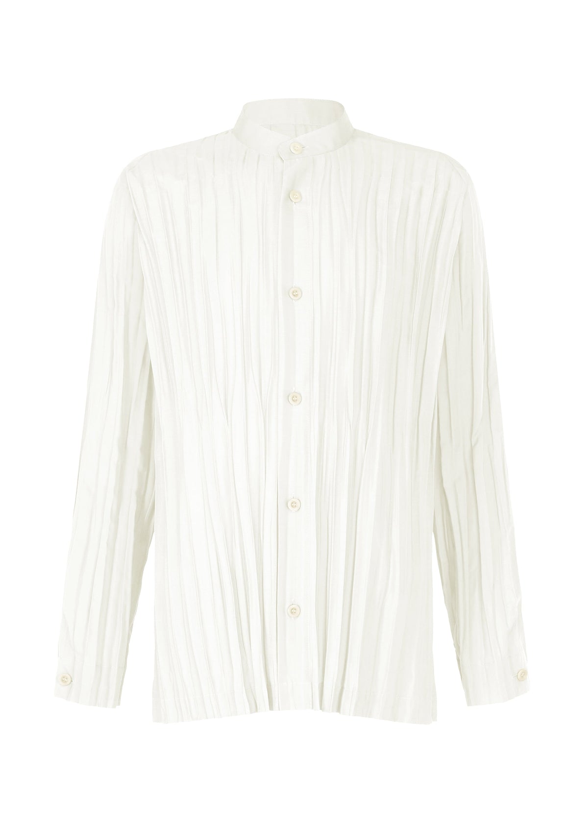 A product shot of the IM MEN WRINKLE SHIRT shirt in off-white (02).