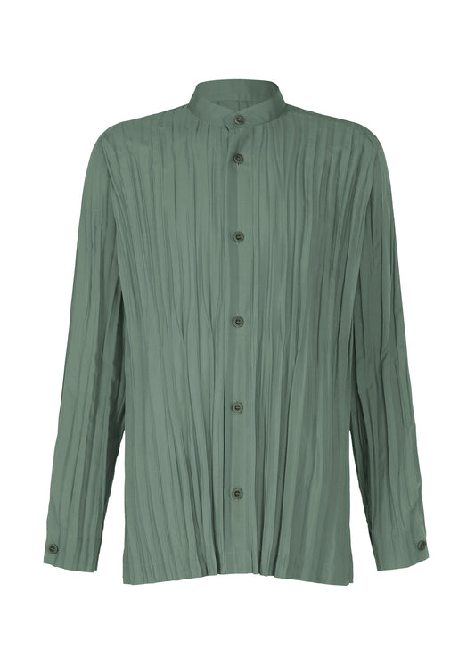A product shot of the IM MEN WRINKLE SHIRT shirt in blue grey (16).