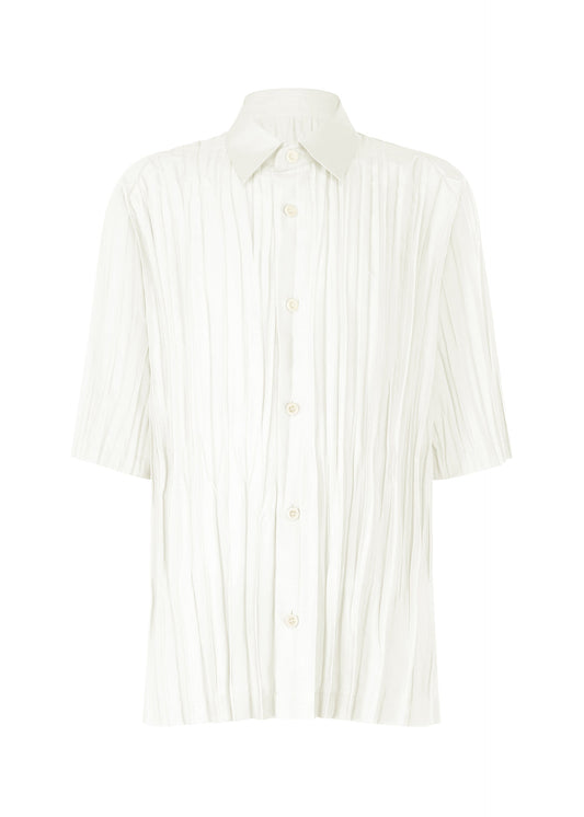 A product shot of the IM MEN WRINKLE SHIRT shirt in off-white (02).