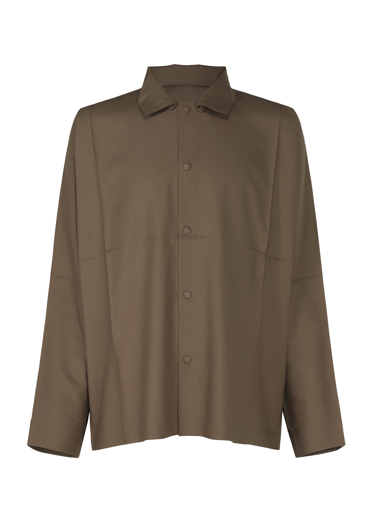 A product shot of the IM MEN COMPACT SHIRT shirt in dark brown (45).