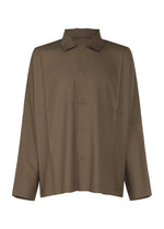 A product shot of the IM MEN COMPACT SHIRT shirt in dark brown (45).