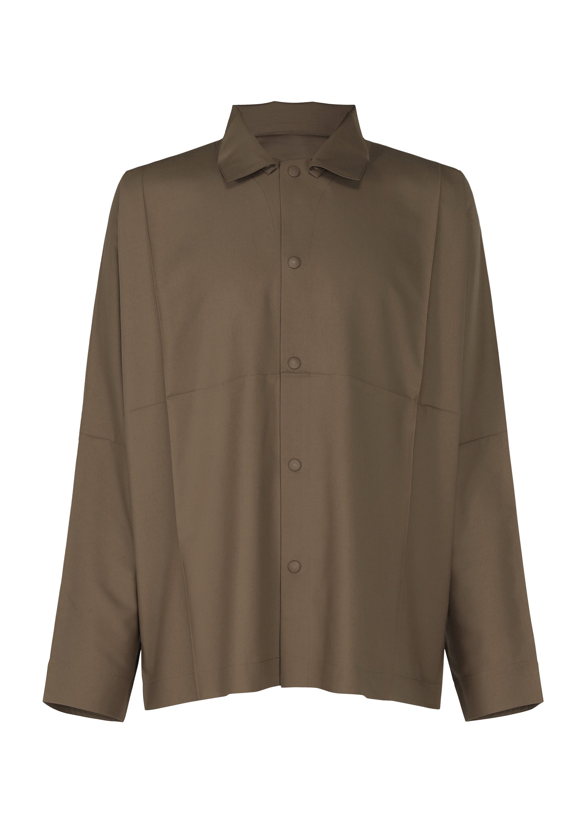 A product shot of the IM MEN COMPACT SHIRT shirt in dark brown (45).