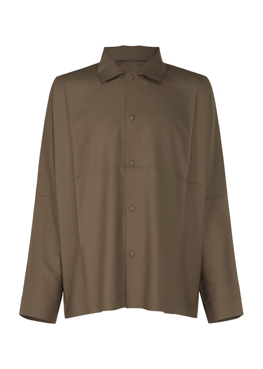 A product shot of the IM MEN COMPACT SHIRT shirt in dark brown (45).