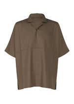 A product shot of the IM MEN COMPACT SHIRT shirt in dark brown (45).