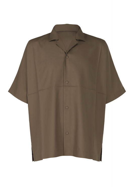 A product shot of the IM MEN COMPACT SHIRT shirt in dark brown (45).