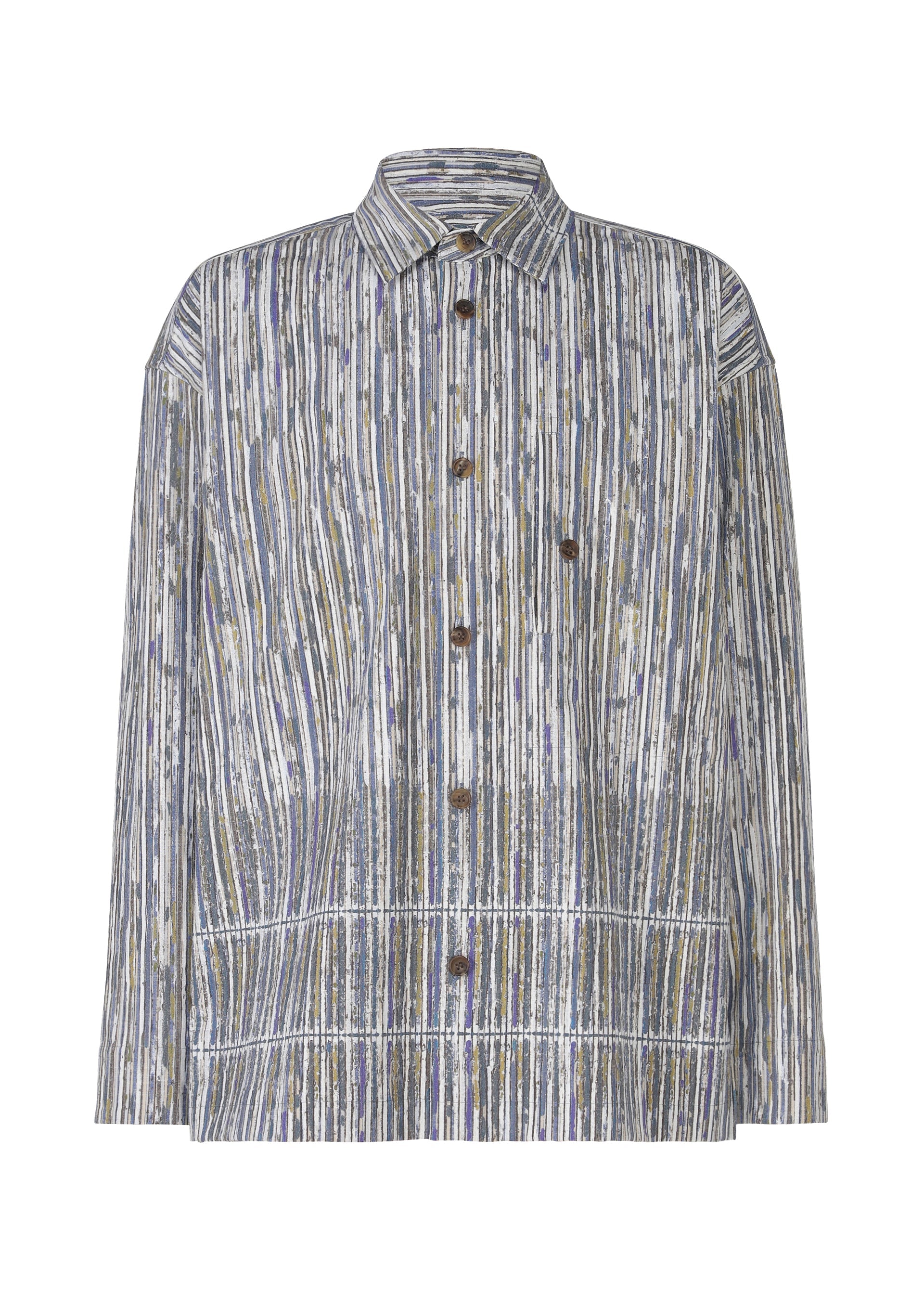 A product shot of the IM MEN CURVINESS SHIRT shirt in light blue.