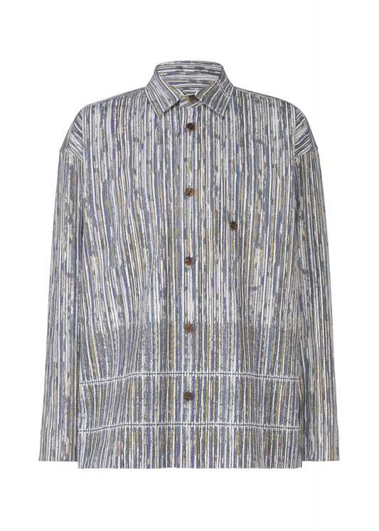 A product shot of the IM MEN CURVINESS SHIRT shirt in light blue.