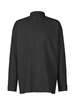 A product shot of the IM MEN DOUBLE FACE COTTON SHIRT shirt in black (15).