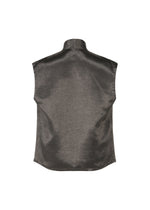 A detail shot of the IM MEN SATIN WASH top.