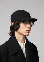 A model wears the IM MEN FULLER WOOL CAP fuller-wool-cap-cap-brown.