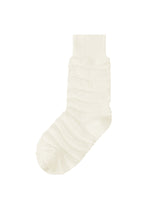 A product shot of the IM MEN FORMAL WAVE SOCKS socks in white.