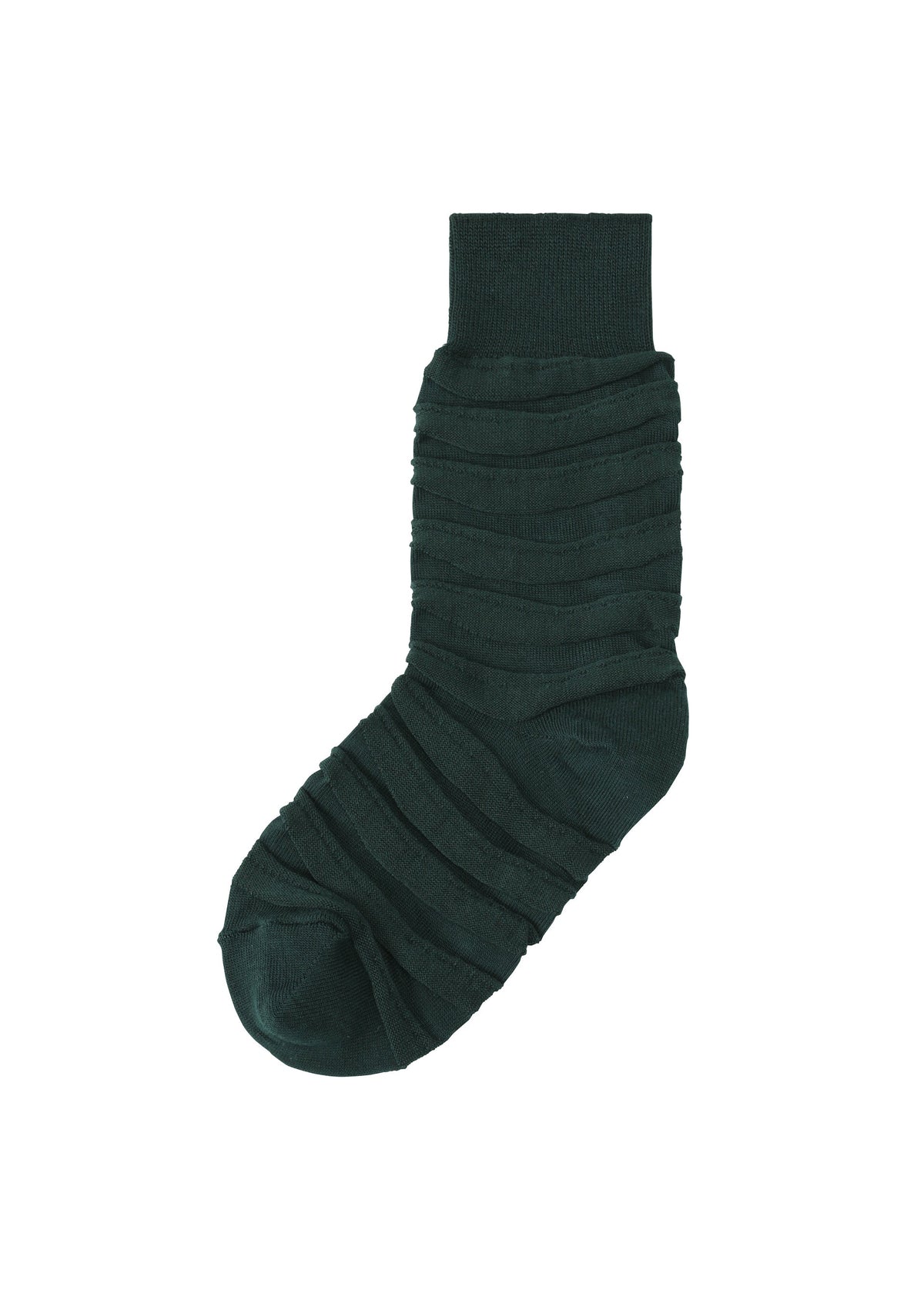 A product shot of the IM MEN FORMAL WAVE SOCKS socks in green.