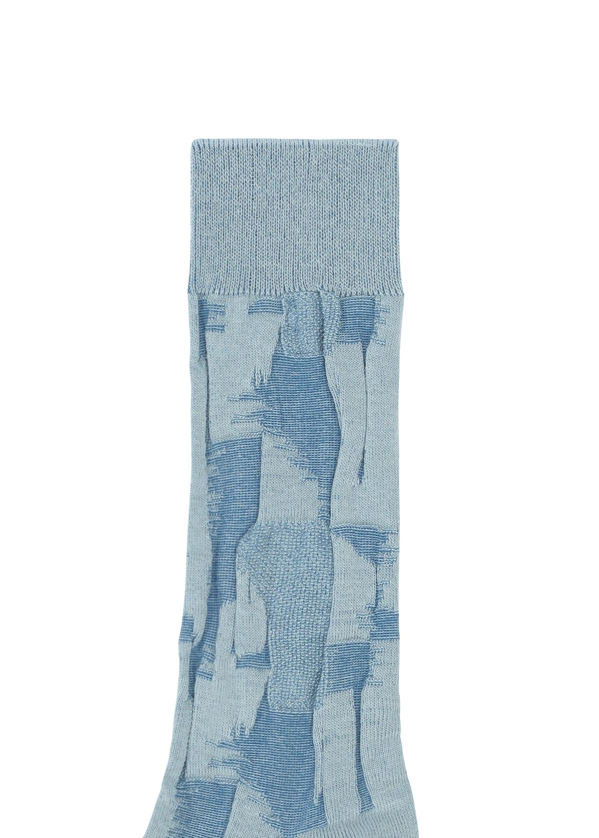 A detail shot of the IM MEN KASURI SOCKS socks.
