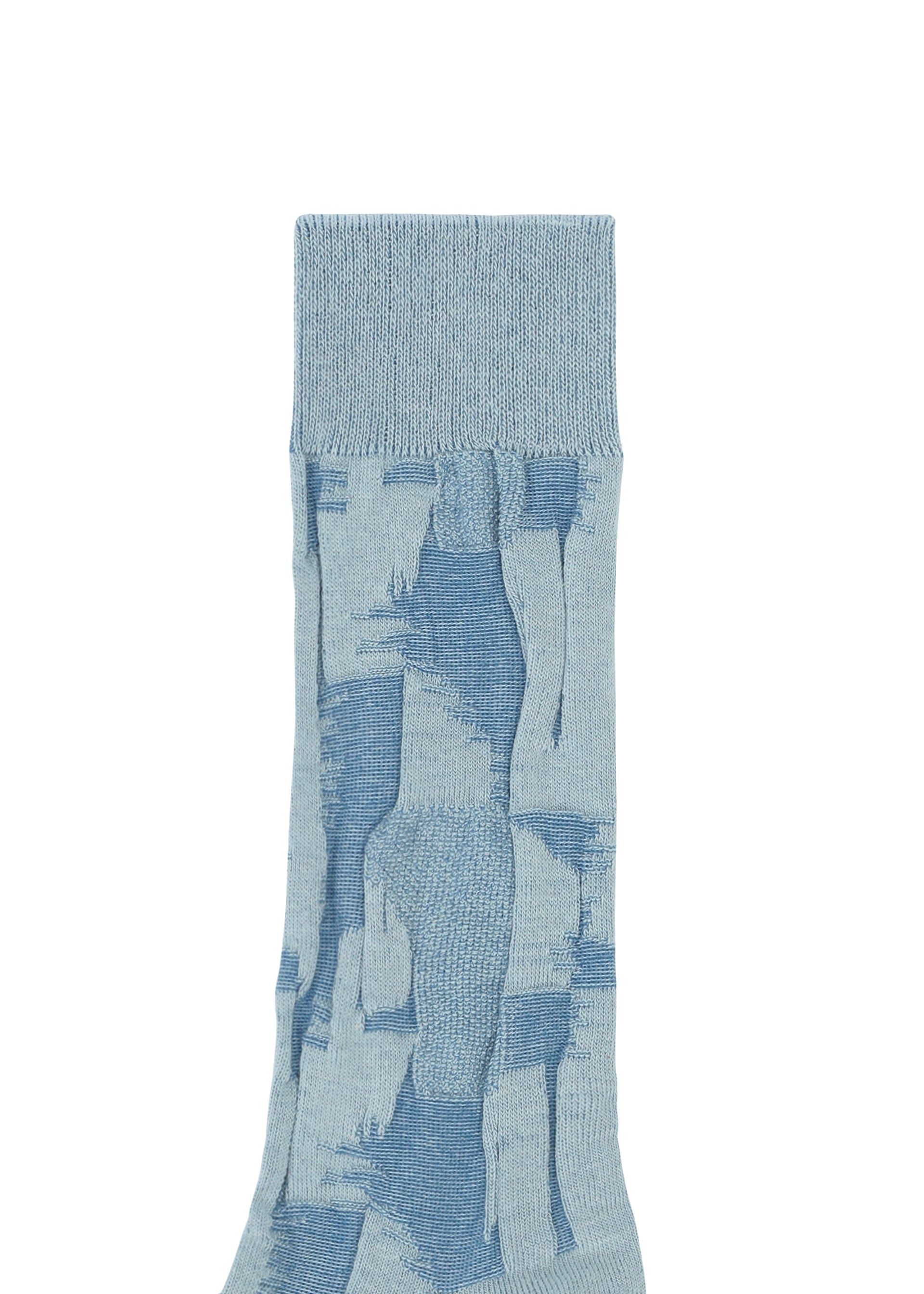 A detail shot of the IM MEN KASURI SOCKS socks.