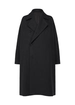 A product shot of the IM MEN FULLER WOOL coat in black.