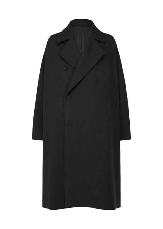 A product shot of the IM MEN FULLER WOOL coat in black.