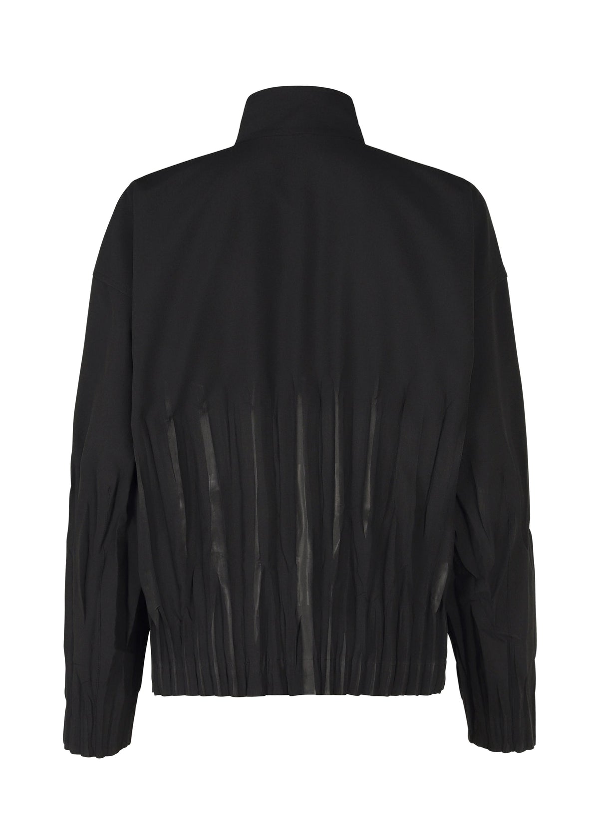 A detail shot of the IM MEN WAFT BLACK jacket.