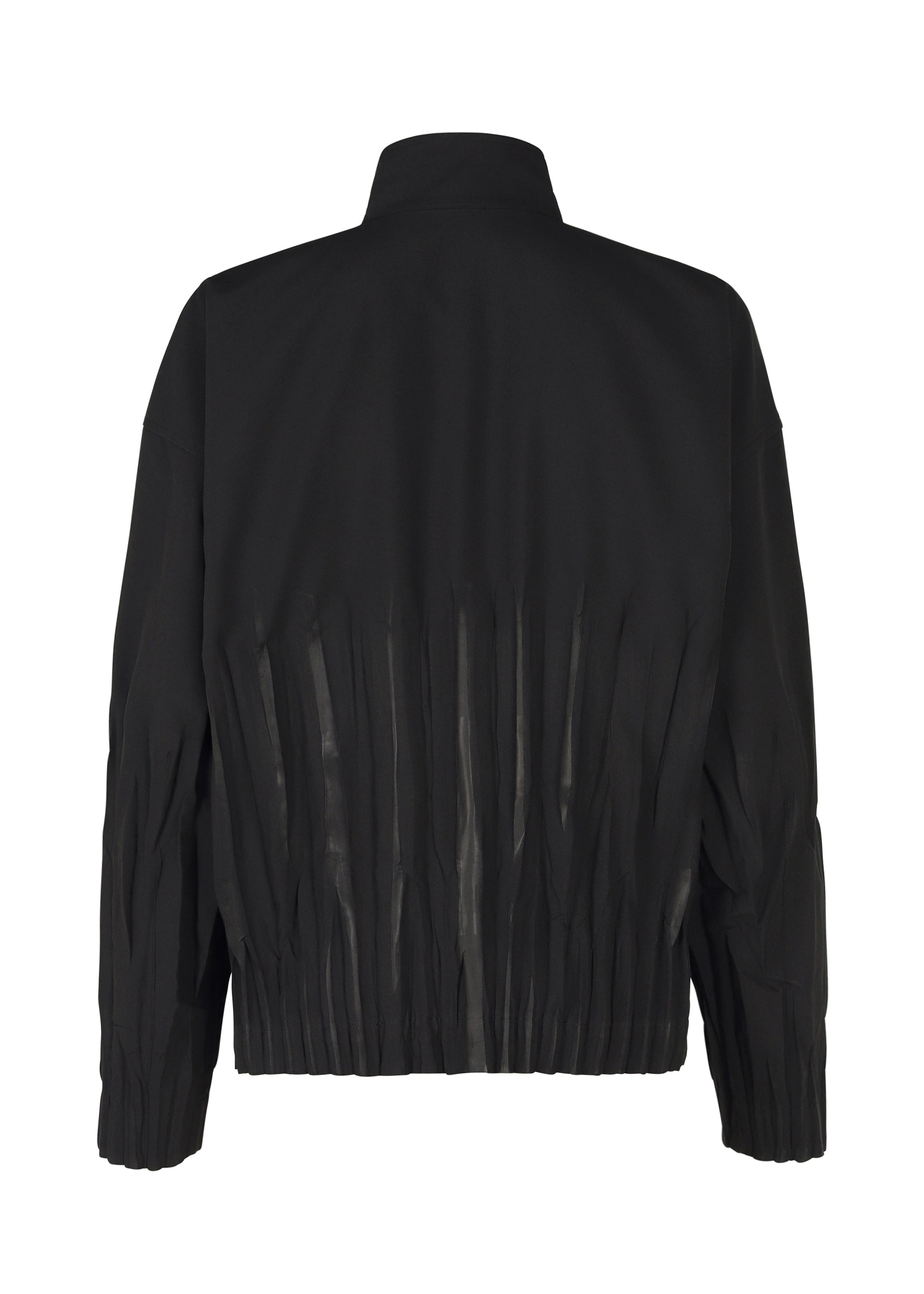 A detail shot of the IM MEN WAFT BLACK jacket.