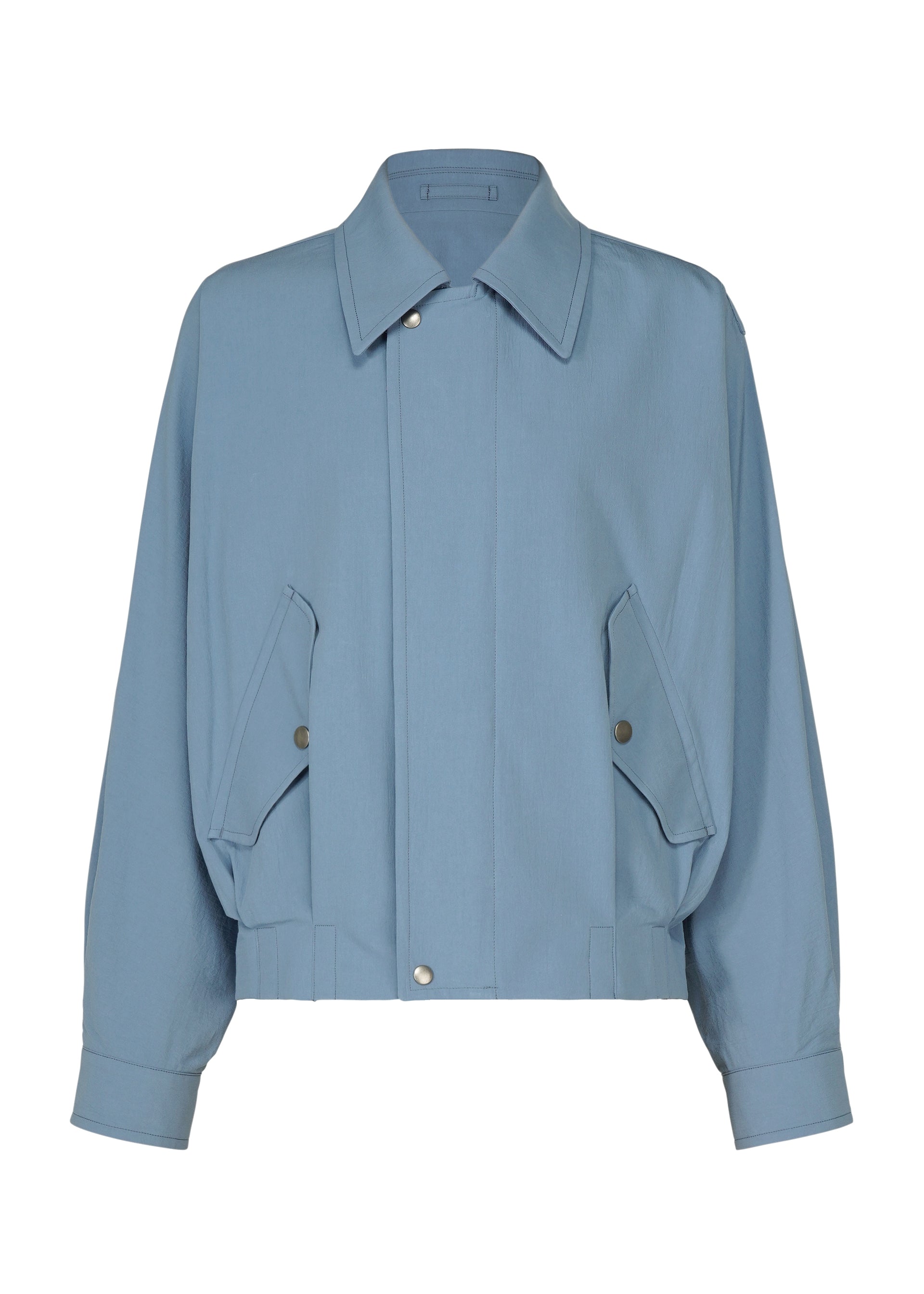 A product shot of the IM MEN COMFORT COTTON jacket in saxe blue.