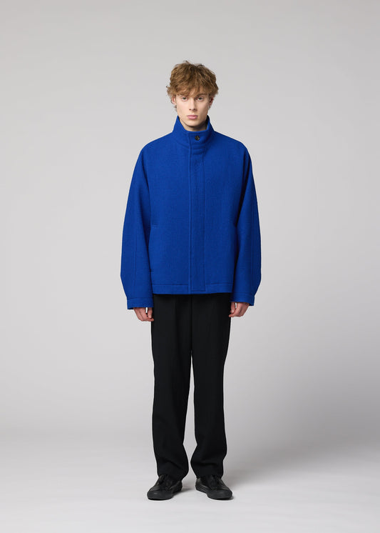 A model wears the IM MEN FULLER WOOL fuller-wool-jacket-blue.