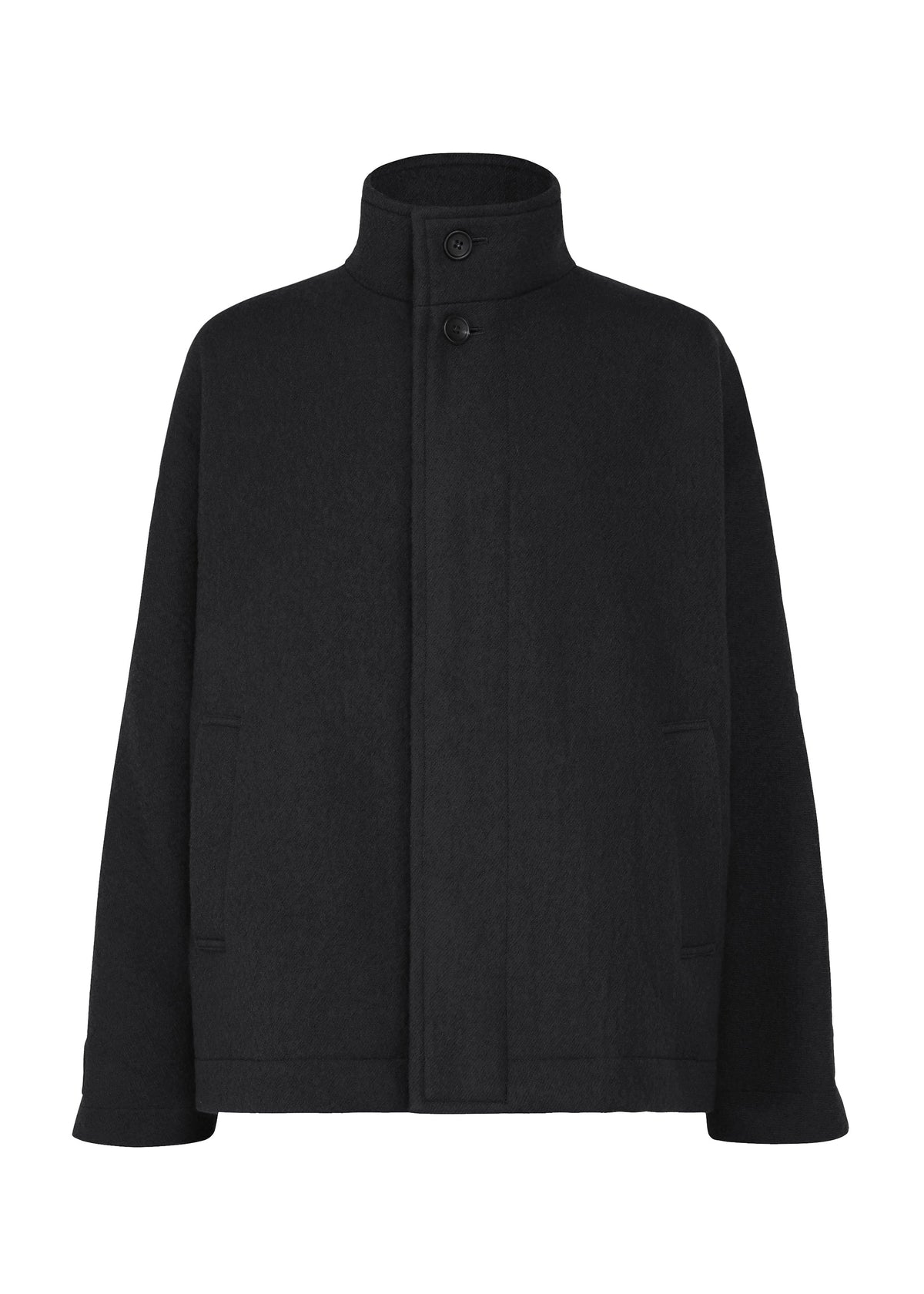 A product shot of the IM MEN FULLER WOOL jacket in black.