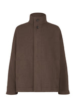 A product shot of the IM MEN FULLER WOOL jacket in brown.