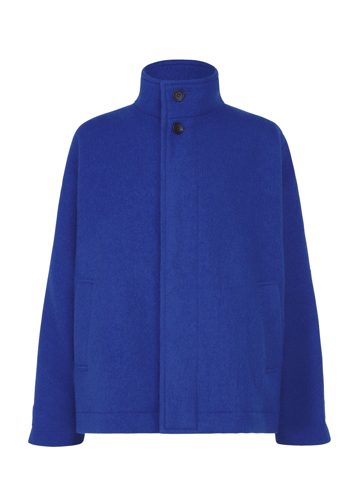 A product shot of the IM MEN FULLER WOOL jacket in blue.