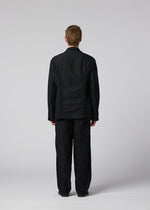A model wears the IM MEN CLAY clay-jacket-black-1.