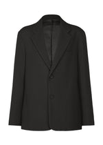 A product shot of the IM MEN SHRINK WOOL jacket in black.