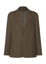 A product shot of the IM MEN SHRINK WOOL jacket in brown.