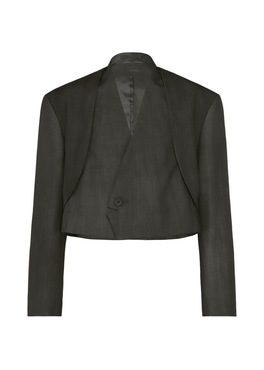 A product shot of the IM MEN GRADATION WOOL jacket in black.