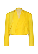 A product shot of the IM MEN GRADATION WOOL jacket in yellow.