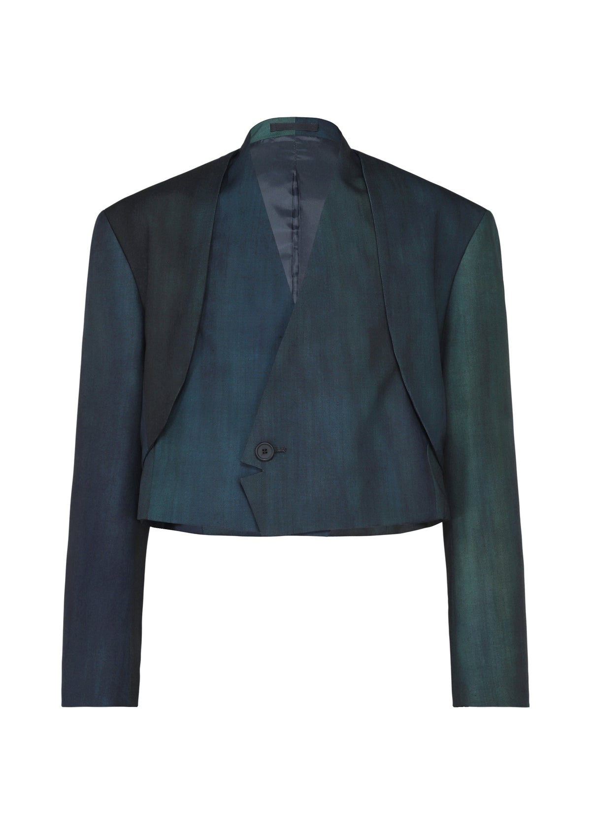 A product shot of the IM MEN GRADATION WOOL jacket in blue.