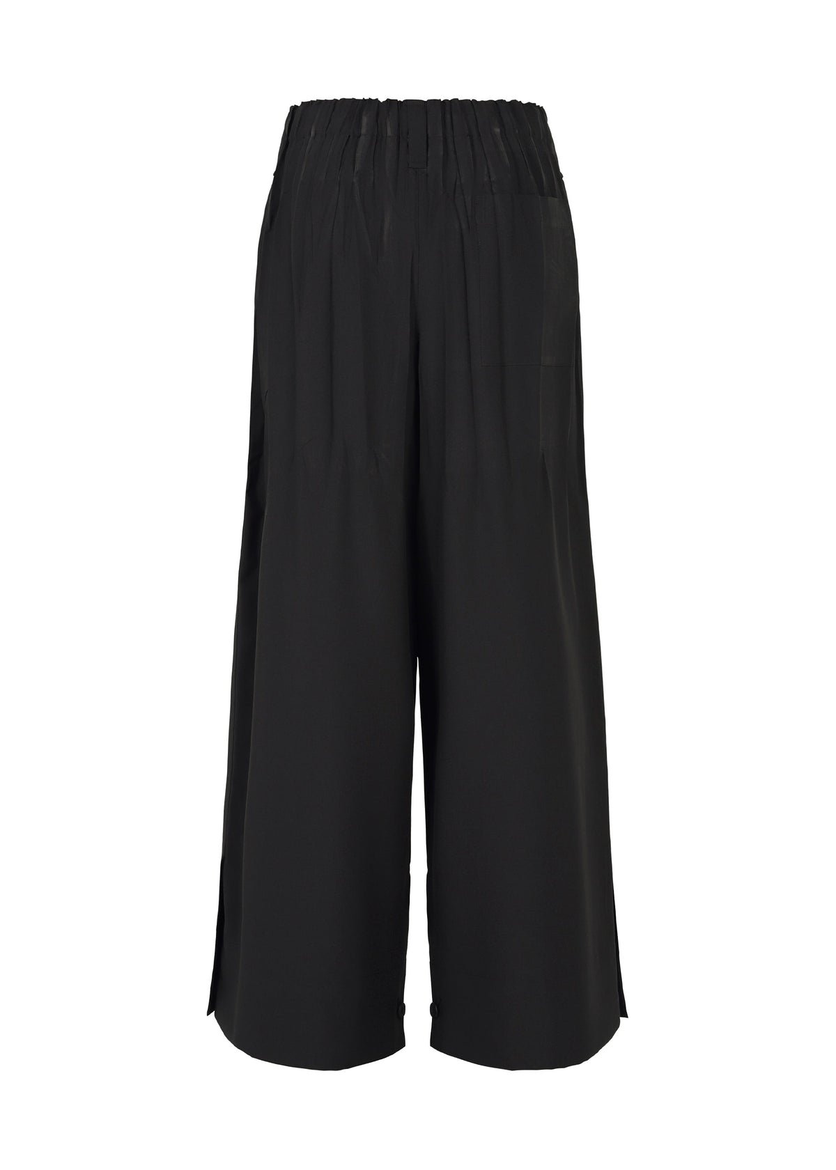 A detail shot of the IM MEN WAFT BLACK trousers.