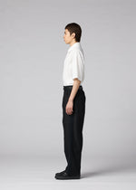 A model wears the IM MEN CLAY clay-trousers-black-1.