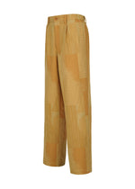 A detail shot of the IM MEN KASURI trousers.