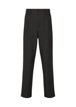 A product shot of the IM MEN SHRINK WOOL trousers in black.